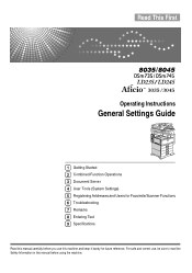 Ricoh 3045 General Settings Guide