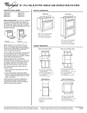 Whirlpool RBD305PVT Dimension Guide
