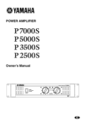 Yamaha P7000S Owner's Manual