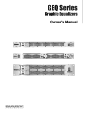 Nady GEQ 231 Manual