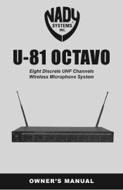 Nady U-81 Octavo Manual