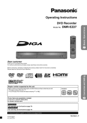 Panasonic DMR EZ27K Dvd Recorder - English/spanish