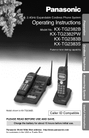 Panasonic KX-TG2382B 2.4 Ghz Cordles Phon