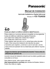 Panasonic KXTGA930 Digital Cordless Handset Install-spanish