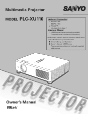 Sanyo PLC-XU110 Owners Manual
