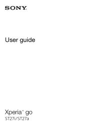 Sony Ericsson Xperia go User Guide