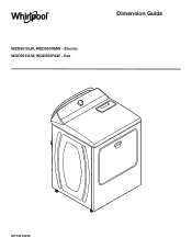 Whirlpool WED5010L Dimension Guide