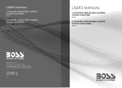 Boss Audio BR800 User Manual
