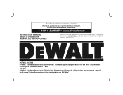 Dewalt DCF681N2 Instruction Manual