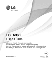 LG A380 User Guide