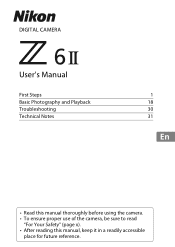 Nikon Z 6II Users Manual