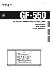 TEAC GF-550 GF-550 Manual