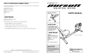 Weslo 525 Cs Instruction Manual