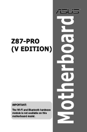 Asus Z87-PROV Z87-PROV Users Manual English