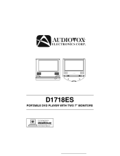 Audiovox D1718ES User Guide