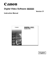 Canon HF11 Digital Video Software (Macintosh) Ver.31 Instruction Manual