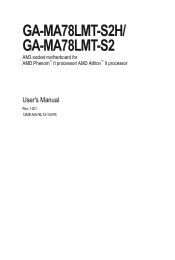 Gigabyte GA-MA78LMT-S2H Manual