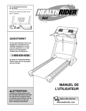HealthRider R60 Treadmill Canadian French Manual