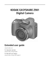 Kodak Z981 Extended user guide