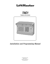 LiftMaster TAC1 TAC1 Manual