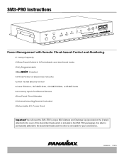 Panamax SM3-PRO Instruction Manual