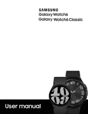 Samsung Galaxy Watch6 Bluetooth User Manual