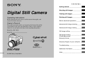 Sony DSC F828 Operating Instructions