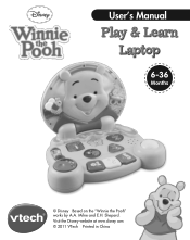 Vtech Winnie the Pooh - Play & Learn Laptop User Manual