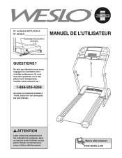 Weslo 330i Treadmill Canadian French Manual