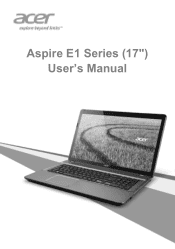 Acer Aspire E1-772 User Manual