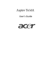 Acer Power F5 Aspire T650 User's Guide EN