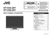 JVC DT-V24L3DY Instructions