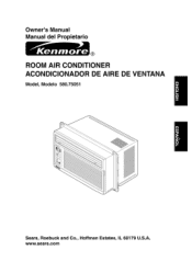 Kenmore 75051 Owners Manual