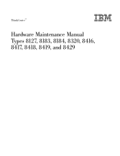 Lenovo 8183 Hardware Maintenance Manual