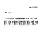 Lenovo B590 Laptop User Guide - Lenovo B490, B590, B43xx