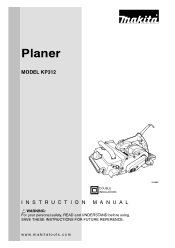 Makita KP312 Owners Manual