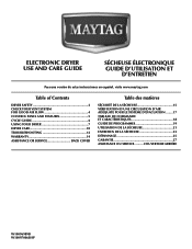 Maytag MEDX700XL Owners Manual