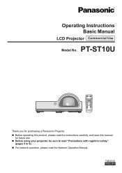 Panasonic PTST10U PTST10U User Guide