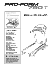 ProForm 790t Treadmill Spanish Manual
