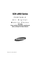 Samsung SCH a950 User Manual (ENGLISH)
