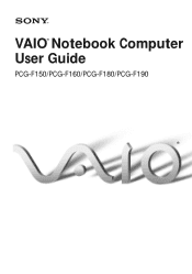 Sony PCG-F190 Primary User Manual