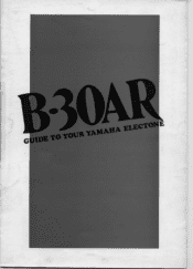 Yamaha B-30AR Owner's Manual (image)