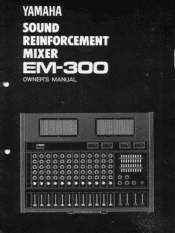 Yamaha EM-300 Owner's Manual (image)