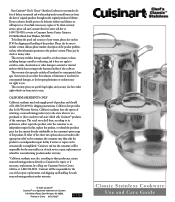 Cuisinart 7117-16RS Use and Care Guide