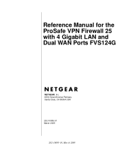 Netgear FVS124G FVS124G Reference Manual