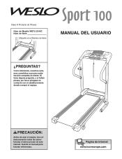 Weslo Sport 100 Spanish Manual