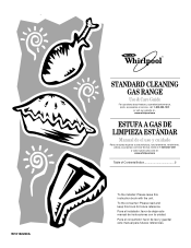 Whirlpool WFG110AVQ Owners Manual