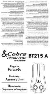 Cobra BT215A User Guide
