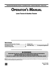 Cub Cadet XT2 LX46 EFI Operation Manual