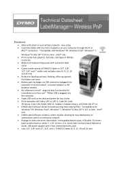 Dymo LabelManager® Wireless PnP User Guide 2